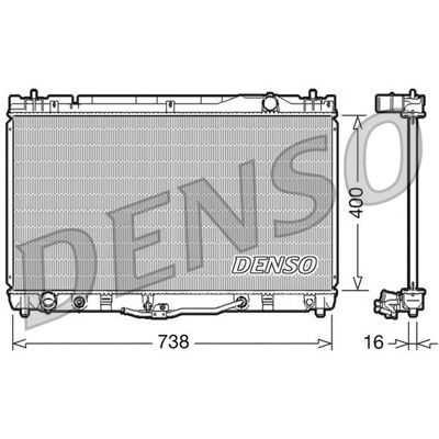 DENSO DRM50043 Aluminium Motor Kühler - Radiator DENSO DRM50043 Aluminium Motor Kühler - Radiator