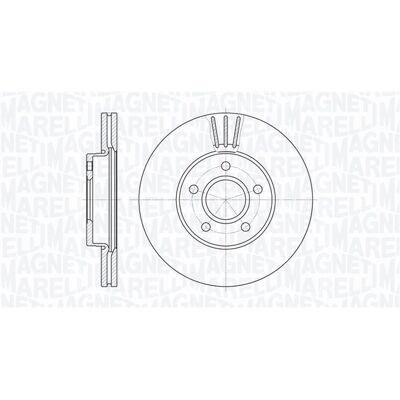 Bremsscheibe MAGNETI MARELLI 361302040136 Bremsscheibe MAGNETI MARELLI 361302040136