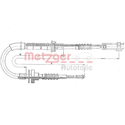 Metzger 11.3910 Kupplungsseil für Mercedes-Benz Metzger 11.3910 Kupplungsseil für Mercedes-Benz
