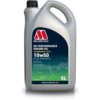 Millers Oils EE Performance 10W50 Vollsynthetisches Motoröl - 5 Liter Millers Oils EE Performance 10W50 Vollsynthetisches Motoröl - 5 Liter