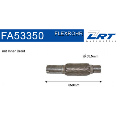 Lrt Alfa 145 146 155 Fiat Tempra Tipo Flexrohr - Abgasanlage Lrt Alfa 145 146 155 Fiat Tempra Tipo Flexrohr - Abgasanlage