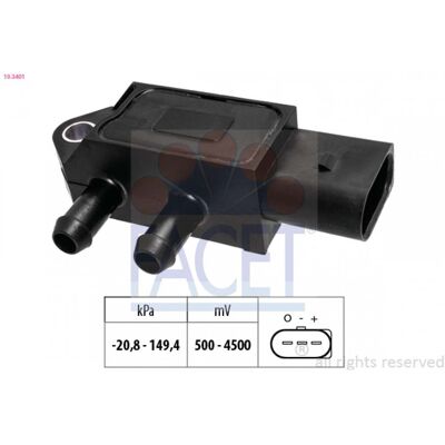 FACET 10.3401 Barometrischer Drucksensor - Höhenanpassung FACET 10.3401 Barometrischer Drucksensor - Höhenanpassung