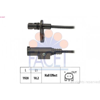 FACET 21.0247 Raddrehzahlsensor - Raddrehzahlsensor FACET 21.0247 Raddrehzahlsensor - Raddrehzahlsensor