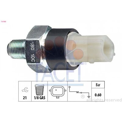 FACET 7.0180 Öldrucksensor - Öldruckschalter für Renault FACET 7.0180 Öldrucksensor - Öldruckschalter für Renault