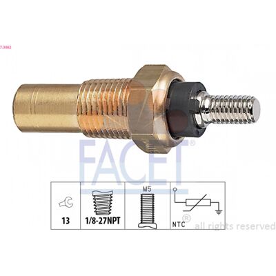 FACET 7.3082 Wassersensor - Kühlmitteltemperatursensor für Ford FACET 7.3082 Wassersensor - Kühlmitteltemperatursensor für Ford