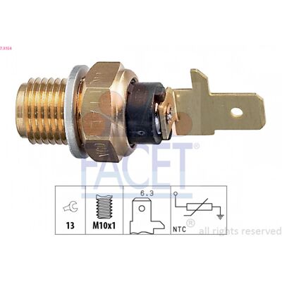FACET Modell 7.3154 Weiße Öltemperatursensor - Öltemperatursensor FACET Modell 7.3154 Weiße Öltemperatursensor - Öltemperatursensor