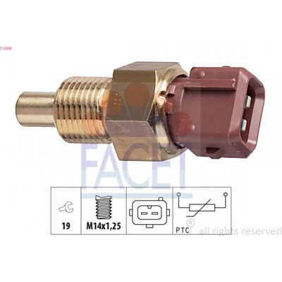 FACET 7.3308 Kühlmitteltemperatur-Sensor - Kühlmitteltemperatursensor FACET 7.3308 Kühlmitteltemperatur-Sensor - Kühlmitteltemperatursensor