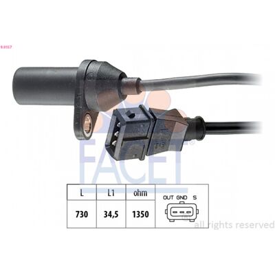 FACET 9.0157 Kurbelwellenposition Sensor - Sensor für FIAT LANCIA FACET 9.0157 Kurbelwellenposition Sensor - Sensor für FIAT LANCIA