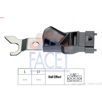 FACET 9.0311 Nockenwellen-Positionssensor - Camshaft Position Sensor FACET 9.0311 Nockenwellen-Positionssensor - Camshaft Position Sensor