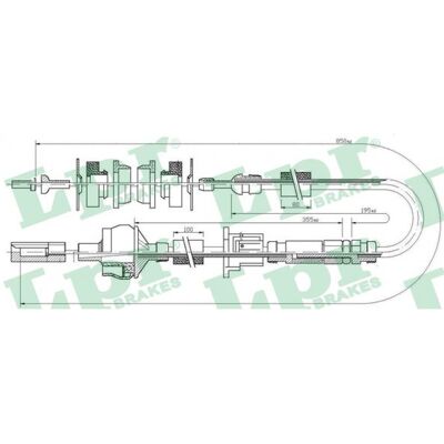 LPR C0173C - Kupplungsseil für Peugeot 406 - Automatik/Manuell LPR C0173C - Kupplungsseil für Peugeot 406 - Automatik/Manuell