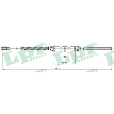 Opel C0574B Handbremsseil - Scheibenbremse Opel C0574B Handbremsseil - Scheibenbremse