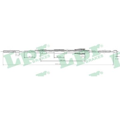 Seat C0962B Handbremsseil - Trommelbremse Seat C0962B Handbremsseil - Trommelbremse