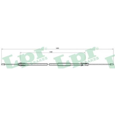 LPR C1002B Handbremsseil für Renault Clio Thalia LPR C1002B Handbremsseil für Renault Clio Thalia