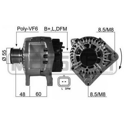 ERA 210394A Lichtmaschine 14V 110A - Alternator ERA 210394A Lichtmaschine 14V 110A - Alternator