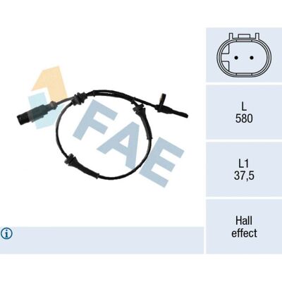 Fiat Doblo II FAE 78307 Hall-ABS Sensor - ABS Sensor für Fiat Doblo II Fiat Doblo II FAE 78307 Hall-ABS Sensor - ABS Sensor für Fiat Doblo II