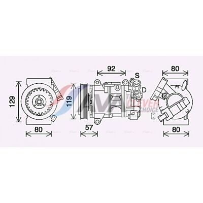 VALEO - VCS12E - R134a - 140cc - Kompressor VALEO - VCS12E - R134a - 140cc - Kompressor