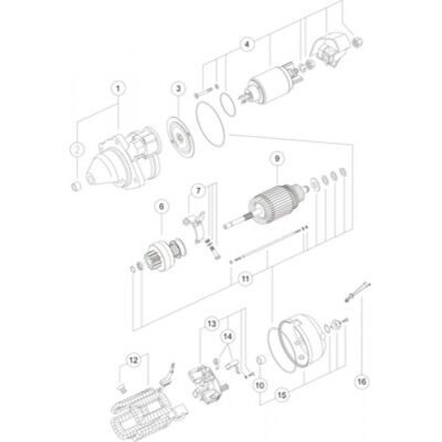 Starter MAHLE ORIGINAL MS 334 Starter MAHLE ORIGINAL MS 334
