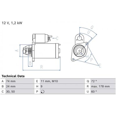 Bosch 0 986 026 460 - Anlasser Bosch 0 986 026 460 - Anlasser