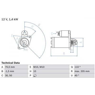 Bosch 986025960 Anlasser - Zuverlässiger Fahrzeugstart Bosch 986025960 Anlasser - Zuverlässiger Fahrzeugstart