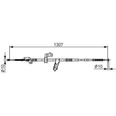 Bosch 1987482901 Handbremse Seil - SUV Bosch 1987482901 Handbremse Seil - SUV