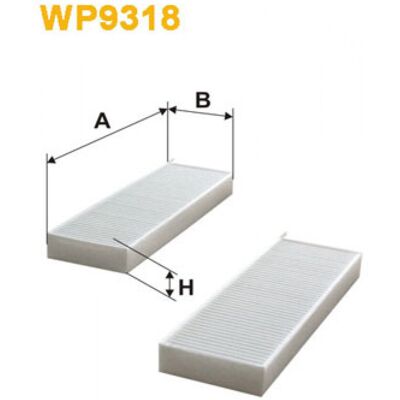 Filter, Innenraumluft WIX FILTERS WP9318 Filter, Innenraumluft WIX FILTERS WP9318