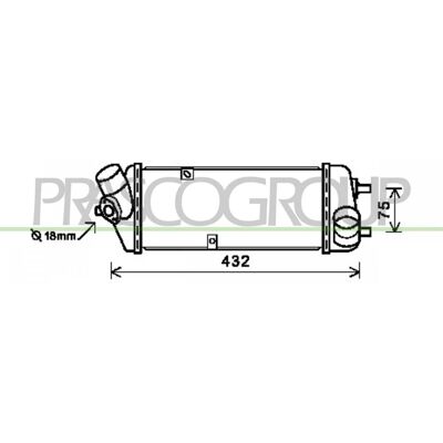 PRASCO HN019N001 Intercooler - KIA RIO 2 PRASCO HN019N001 Intercooler - KIA RIO 2
