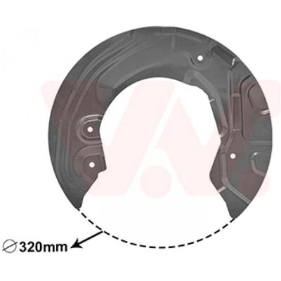 Van Wezel 0627372 Aluminium Bremsstaubschutz - Vorderachse rechts Van Wezel 0627372 Aluminium Bremsstaubschutz - Vorderachse rechts