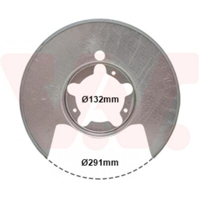 Van Wezel Ankerblech Bremsscheibe Hinterachse - 7181601 - Bremsscheibe Schutzblech Van Wezel Ankerblech Bremsscheibe Hinterachse - 7181601 - Bremsscheibe Schutzblech
