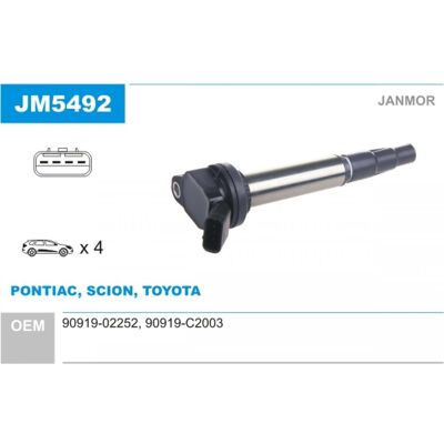 Janmor JM5492 Zündspule - Zündspule für Toyota Lexus Abakus Ackoja Ashika Bosch Bosch Bosch Janmor JM5492 Zündspule - Zündspule für Toyota Lexus Abakus Ackoja Ashika Bosch Bosch Bosch