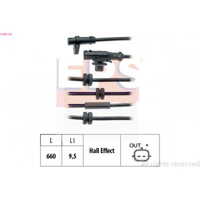 EPS 1.960.126 Raddrehzahlsensor - Ford Fiesta 6, B-Max EPS 1.960.126 Raddrehzahlsensor - Ford Fiesta 6, B-Max