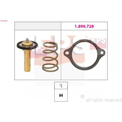 EPS Modell 1.879.970 Wasserthermostat - Thermostat für Opel/Vauxhall EPS Modell 1.879.970 Wasserthermostat - Thermostat für Opel/Vauxhall