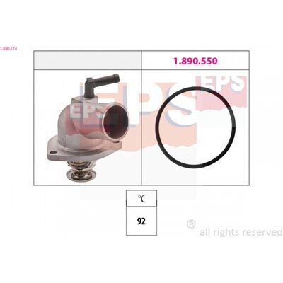 EPS 1.880.174 Thermostat - Wasser, Italien, Opel, Chevrolet EPS 1.880.174 Thermostat - Wasser, Italien, Opel, Chevrolet