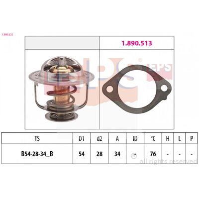 EPS 1.880.521 Thermostat - Wasser Temperaturregelung EPS 1.880.521 Thermostat - Wasser Temperaturregelung