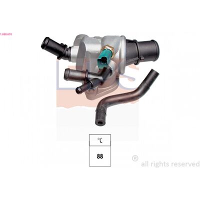 EPS 1.880.670 Wasserthermostat - Thermostat d'eau für Alfa Romeo 159 EPS 1.880.670 Wasserthermostat - Thermostat d'eau für Alfa Romeo 159