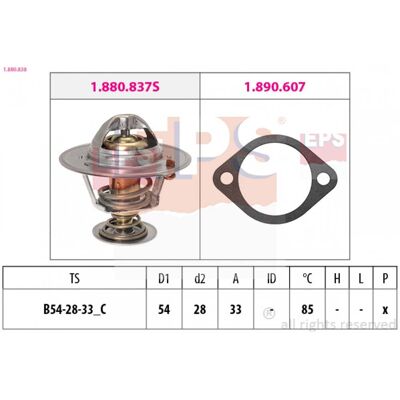 EPS Modell 1.880.838 Wasserthermostat - Thermostat d'eau Calorstat EPS Modell 1.880.838 Wasserthermostat - Thermostat d'eau Calorstat