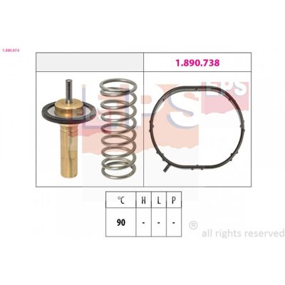 EPS 1.880.974 Thermostat - Wasser - Volvo XC60 I, V40, V70, S80 II EPS 1.880.974 Thermostat - Wasser - Volvo XC60 I, V40, V70, S80 II