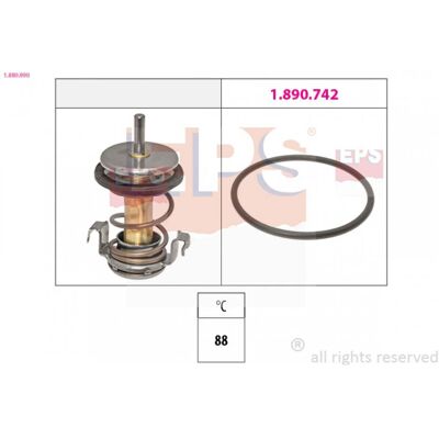 Jeep Chrysler Lancia OE Thermostat - 88°C - Thermostat - Made in Italy Jeep Chrysler Lancia OE Thermostat - 88°C - Thermostat - Made in Italy