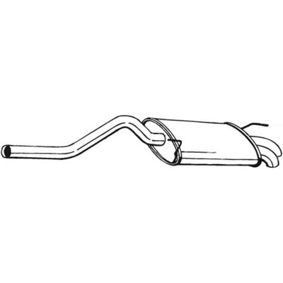 BOSAL 227-105 Hinterer Schalldämpfer für VW und SEAT - Auspuffdämpfer BOSAL 227-105 Hinterer Schalldämpfer für VW und SEAT - Auspuffdämpfer