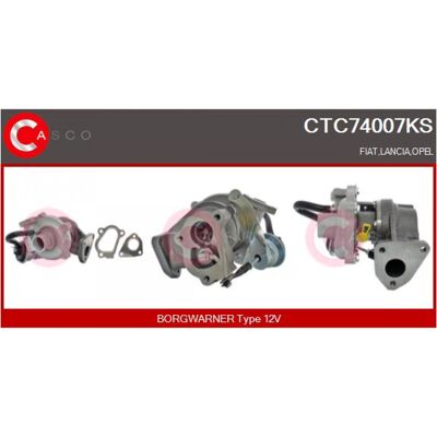 CASCO CTC74007KS Turbolader - Gasabgas-Turbocompressor für FIAT, OPEL, CHEVROLET, LANCIA CASCO CTC74007KS Turbolader - Gasabgas-Turbocompressor für FIAT, OPEL, CHEVROLET, LANCIA