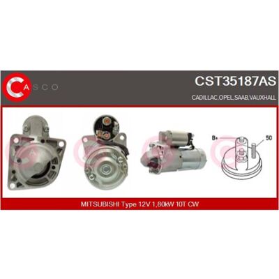 Casco Startmotor - CST35187AS - Startmotor Casco Startmotor - CST35187AS - Startmotor