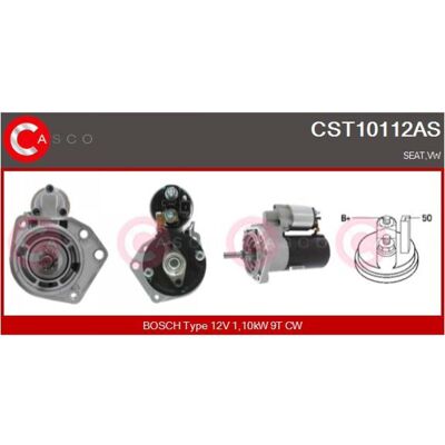 Casco Starter CST10112AS - Starter Motor Casco Starter CST10112AS - Starter Motor