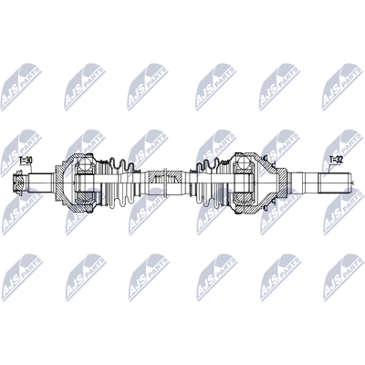 NTY NPW-BM-220 Antriebswelle für BMW - 834mm NTY NPW-BM-220 Antriebswelle für BMW - 834mm