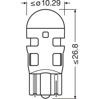 OSRAM 2825DWP-2BL LED-Kfz-Lampenbirne OSRAM 2825DWP-2BL LED-Kfz-Lampenbirne