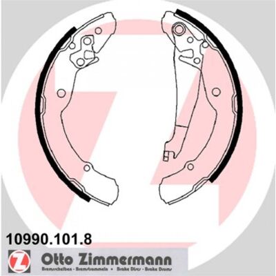 Bremsbackensatz ZIMMERMANN 10990.101.8 Bremsbackensatz ZIMMERMANN 10990.101.8