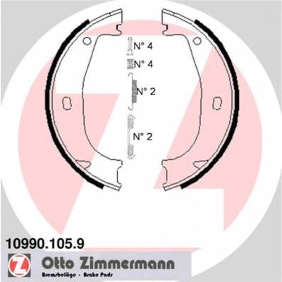 Zimmermann Bremsbackensatz für BMW 3er - Deutsche Qualität Zimmermann Bremsbackensatz für BMW 3er - Deutsche Qualität