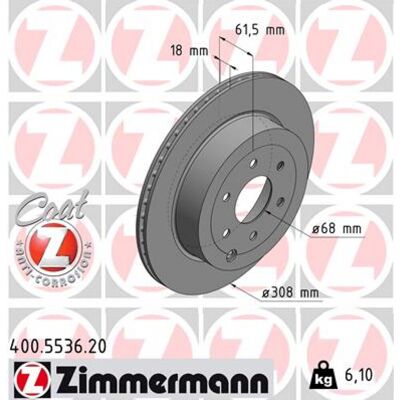 ZIMMERMANN Bremsscheibe Mercedes-Benz X Klasse - Belüftet 18mm Hochkarbon ZIMMERMANN Bremsscheibe Mercedes-Benz X Klasse - Belüftet 18mm Hochkarbon