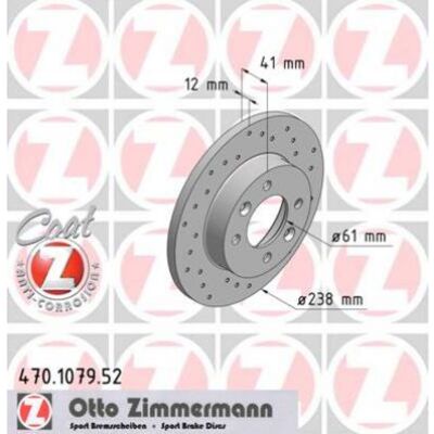ZIMMERMANN Modell 470.1079.52 Belüfteter Bremsscheibe - Bremsscheibe ZIMMERMANN Modell 470.1079.52 Belüfteter Bremsscheibe - Bremsscheibe