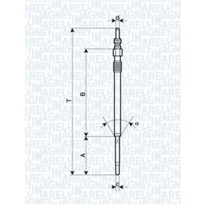 Magneti Marelli 062900060304 Glühkerze - Passend für Citroën, Fiat, Peugeot, Iveco, Tata Magneti Marelli 062900060304 Glühkerze - Passend für Citroën, Fiat, Peugeot, Iveco, Tata