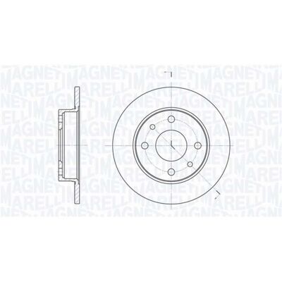 Magneti Marelli 361302040169 Bremscheibe - Bremsscheibe 240mm Magneti Marelli 361302040169 Bremscheibe - Bremsscheibe 240mm
