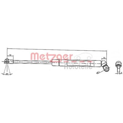 Metzger Modell 2110331 Gasfeder für BMW 5 - Gasfeder Metzger Modell 2110331 Gasfeder für BMW 5 - Gasfeder